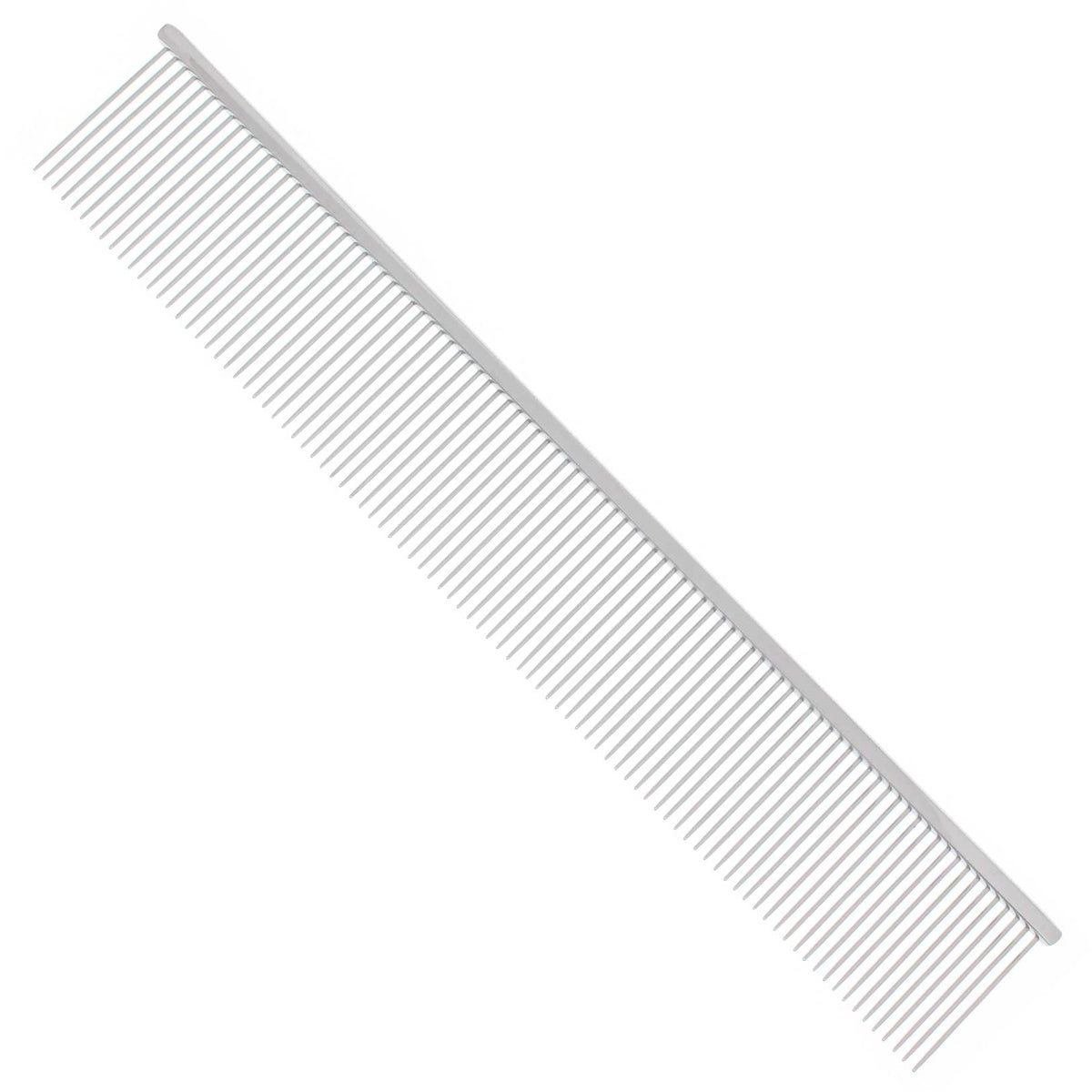 9" Professional Dog Grooming Finishing Buttercomb – Silver