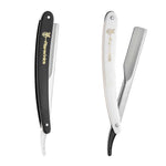 Folding Straight Edge Razor w/ Pack of 10 Blades-R26
