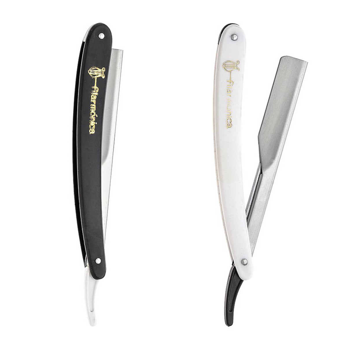 Folding Straight Edge Razor w/ Pack of 10 Blades-R26