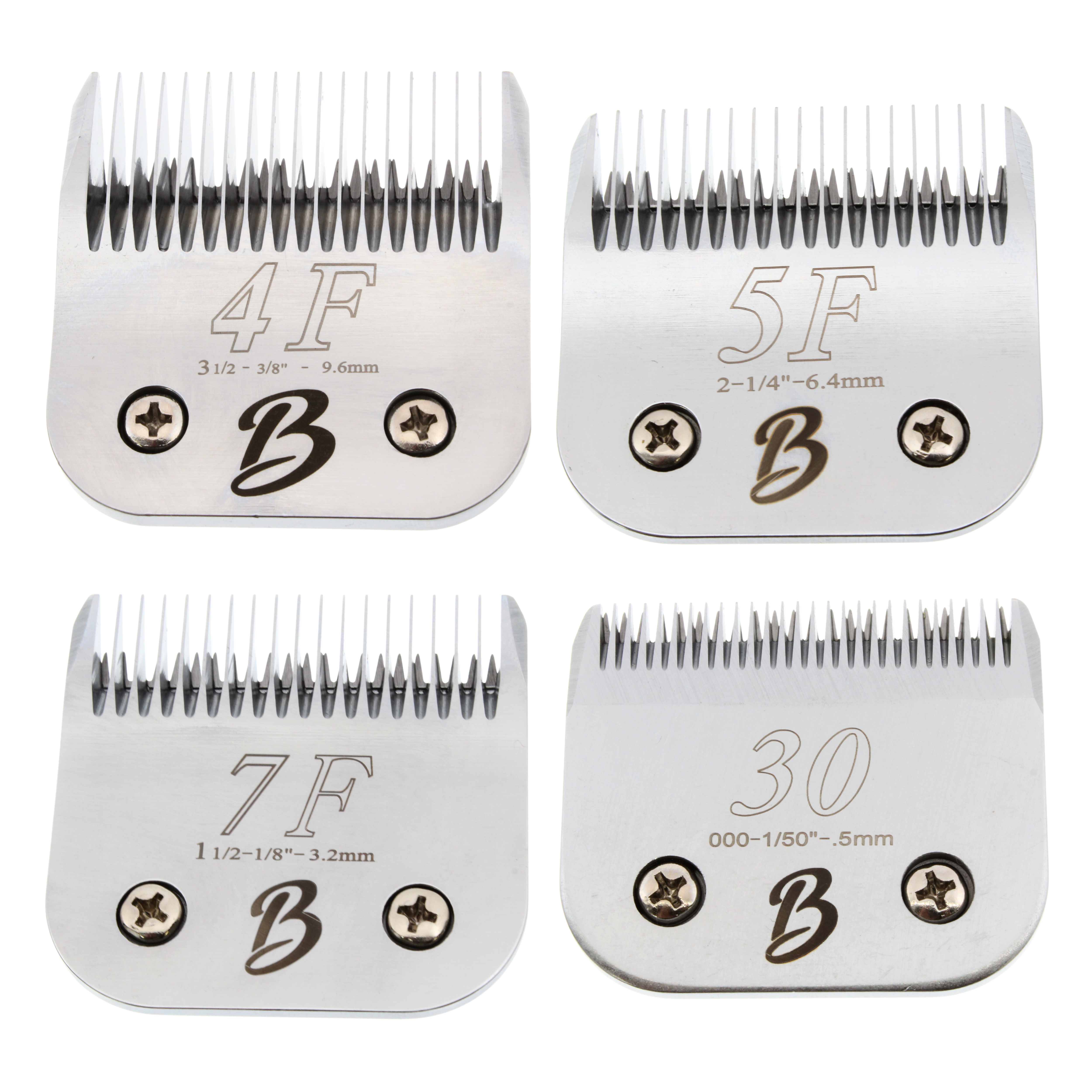 Bucchelli A Series #4F, #5F, #7F and #30 Clipper Blade Bundle