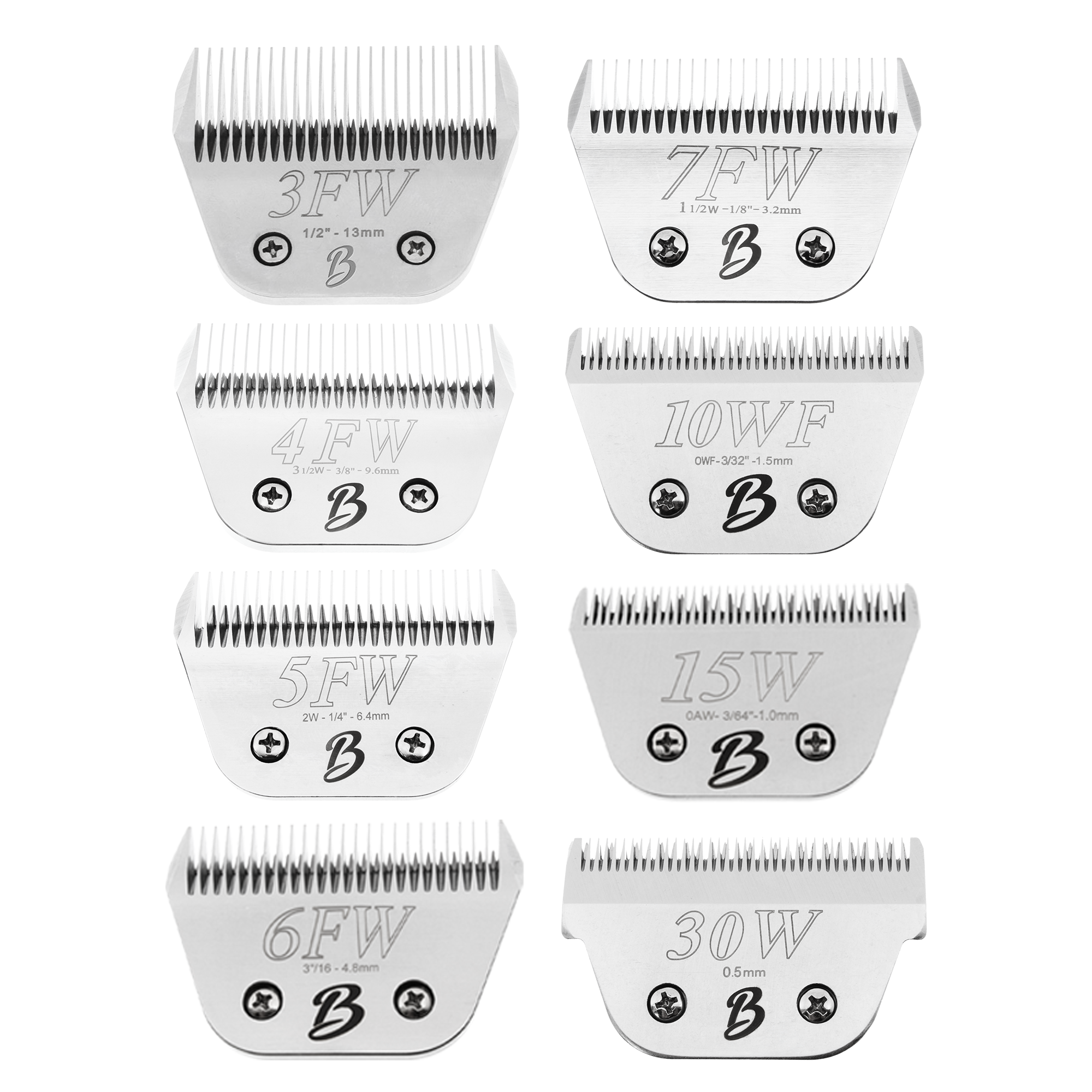 Bucchelli A-Series 8-Blade Clipper Blade Bundle