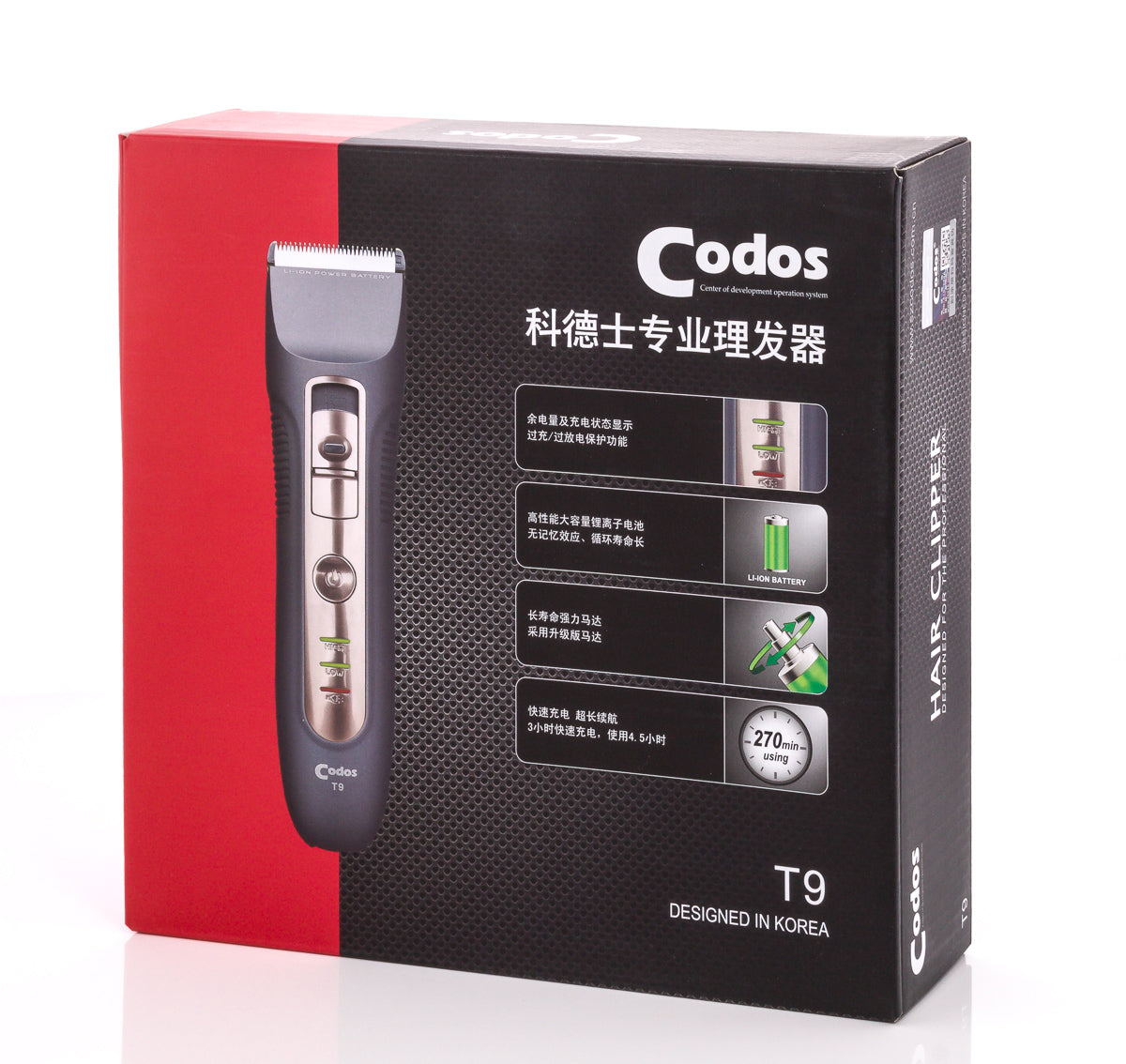 Codos T9 Cordless Professional Clipper
