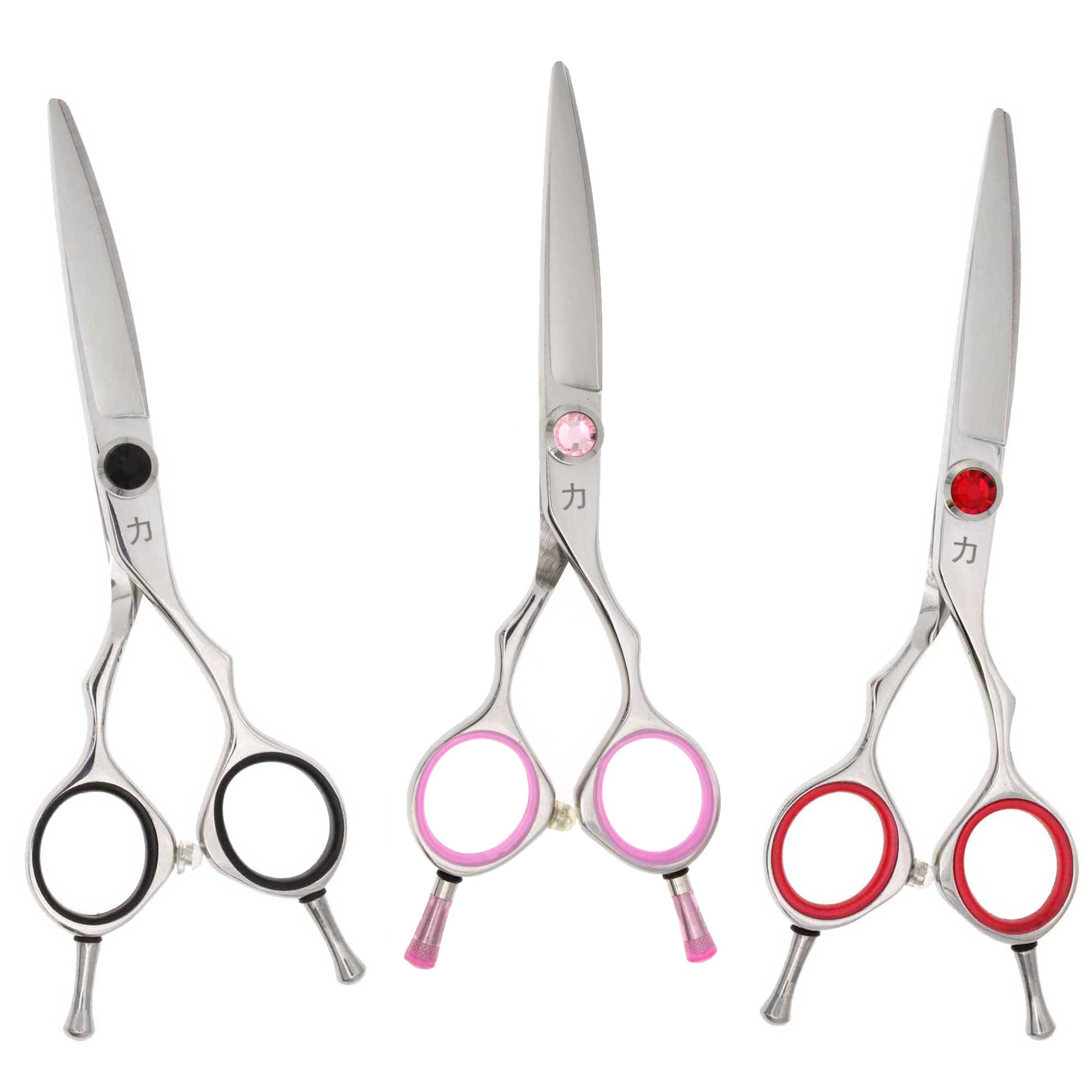 5.5 or 6 inch BET381 contour handle curved pet grooming shear