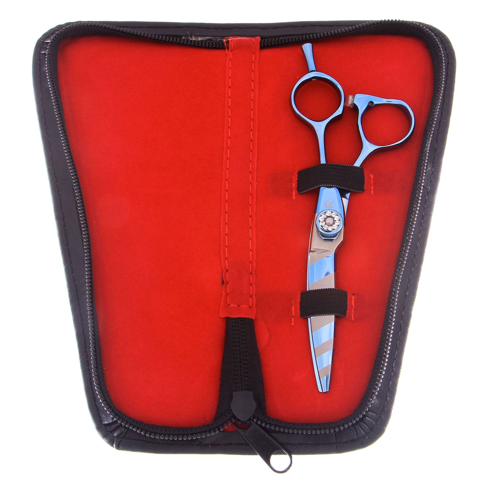 6" C1TRIBK Red Velvet Scissor Case