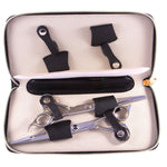 7"Red Alligator Pattern 4 Shear Black Case C4ZDBK