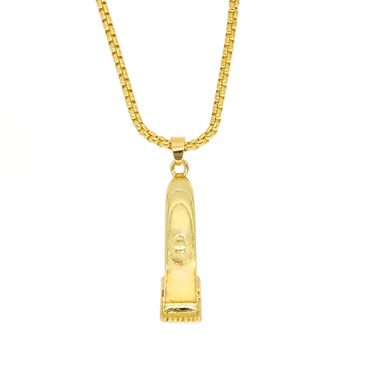 22" Gold Barber Clipper Necklace CLPNCK