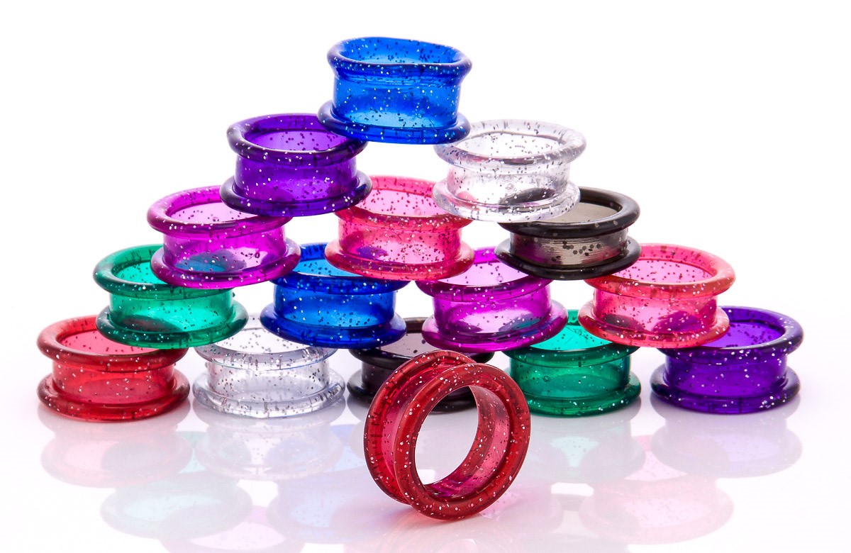 Premium Pet Glitter Silicon Finger Inserts 10 Pack