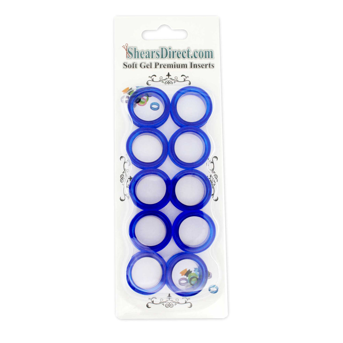 10 Pack Blue Premium Silicon Soft Gel Finger Inserts 10PKINSERTS