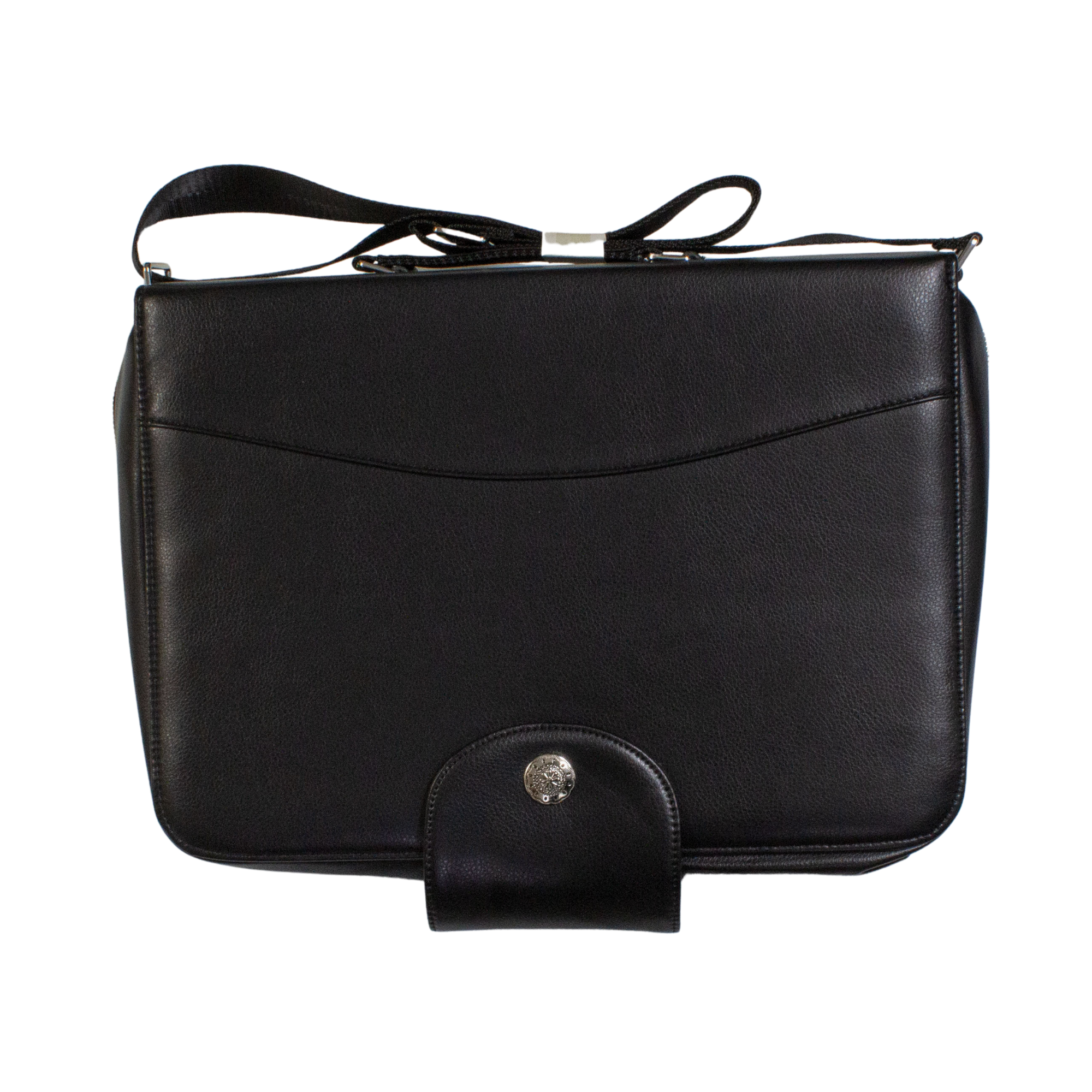 CD60 Black Genuine Leather Strap 60 Scissor Display Carrying Case