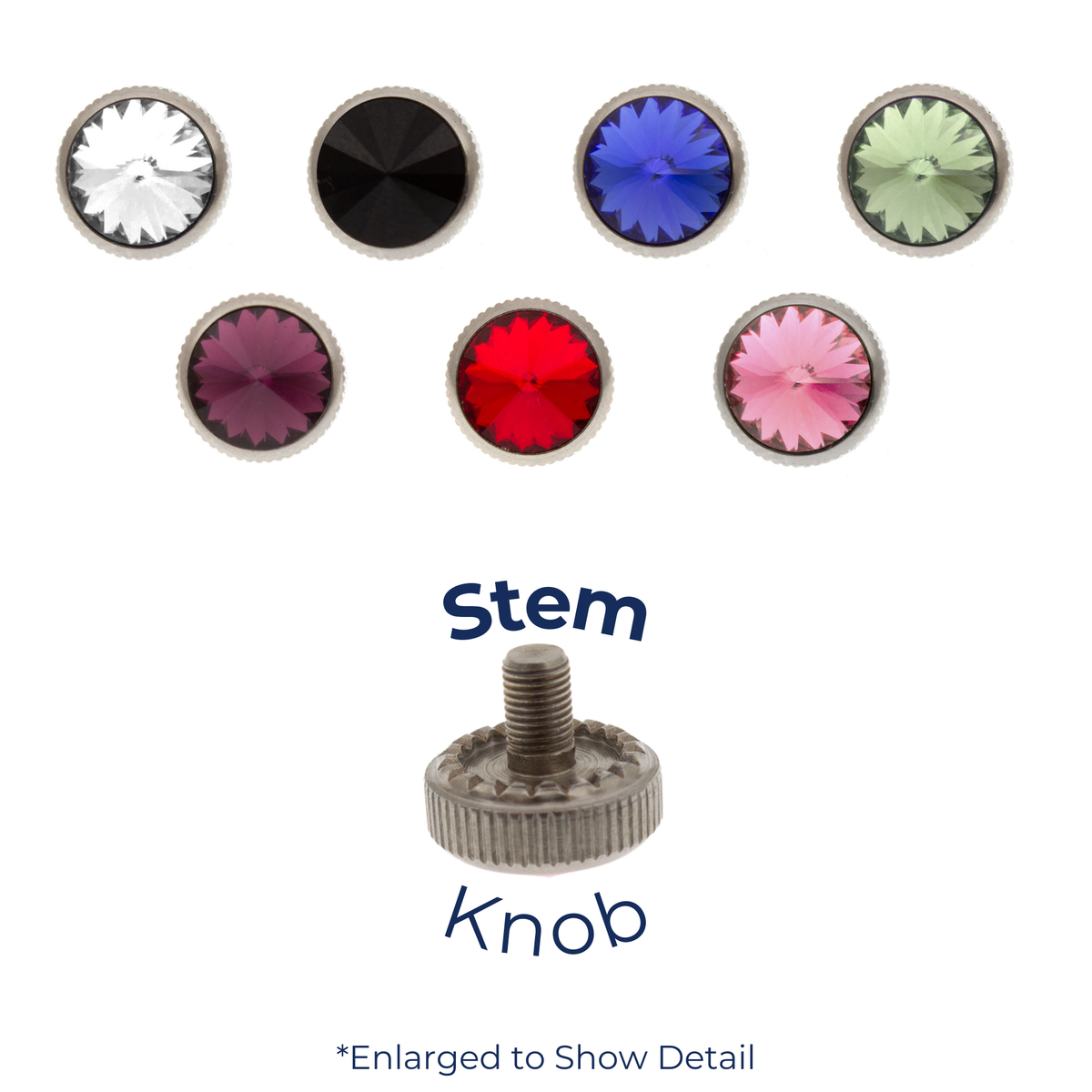 Single Adjustable Gem Tension Stem Knob Replacement