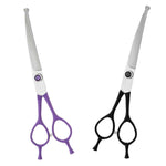 6.5 inch AR65 ball tip non-slip curved grooming shear