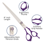YS16P purple grooming shear features
