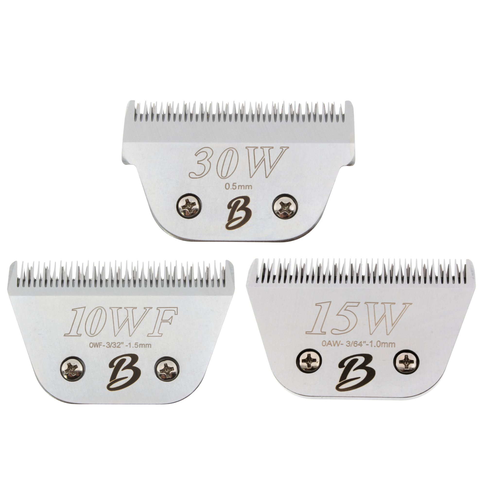 Bucchelli A Series #30W, #10WF and #15W Clipper Wide Blade Bundle