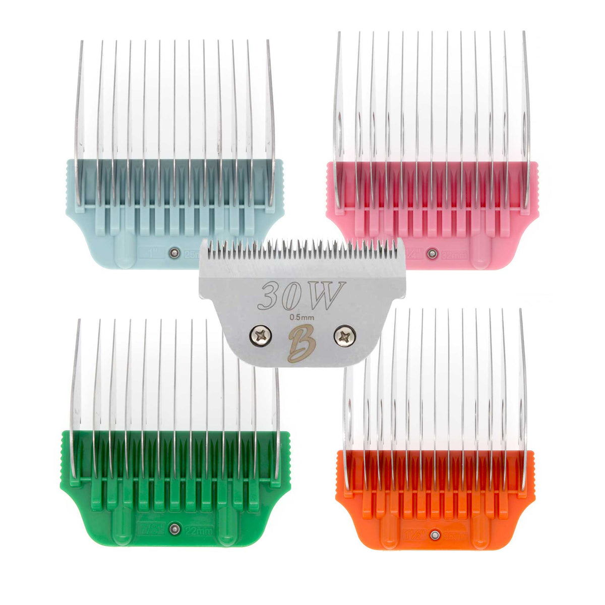 Bucchelli Large Wide Comb Attachment 5-Piece Set